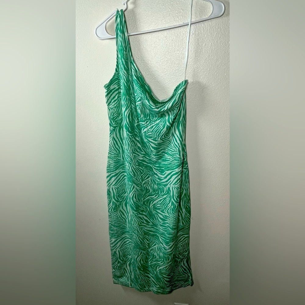 Women’s one shoulder cocktail dress bodycon size large